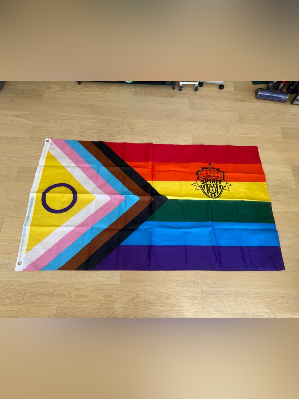 NWSL Washington Spirit Pride Progress flag 3ft x 5ft